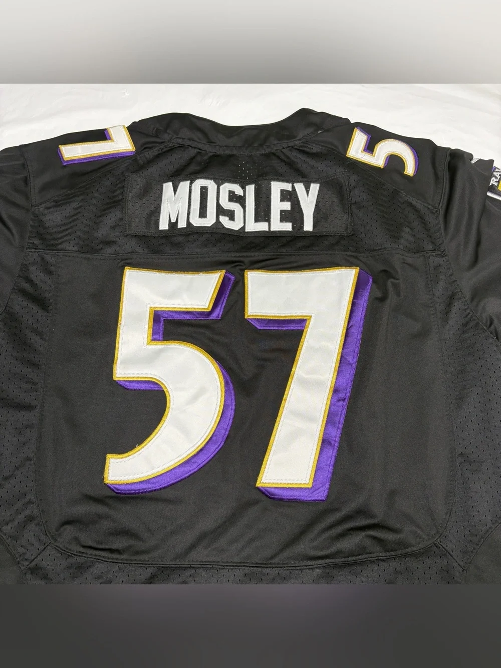 Nike On Field CJ Mosley #57 Black Baltimore Ravens Football Jersey Men’s 48